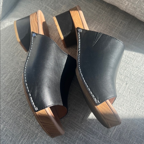 Dansko Maci Slides Black Leather Slip On Sandals Euro 41 - Picture 7 of 12